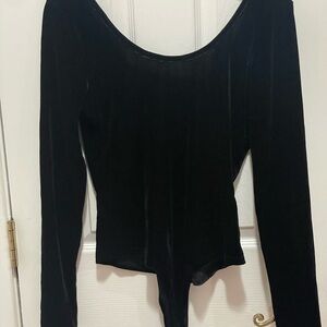 Lucca Chic Black Long Sleeve Bodysuit